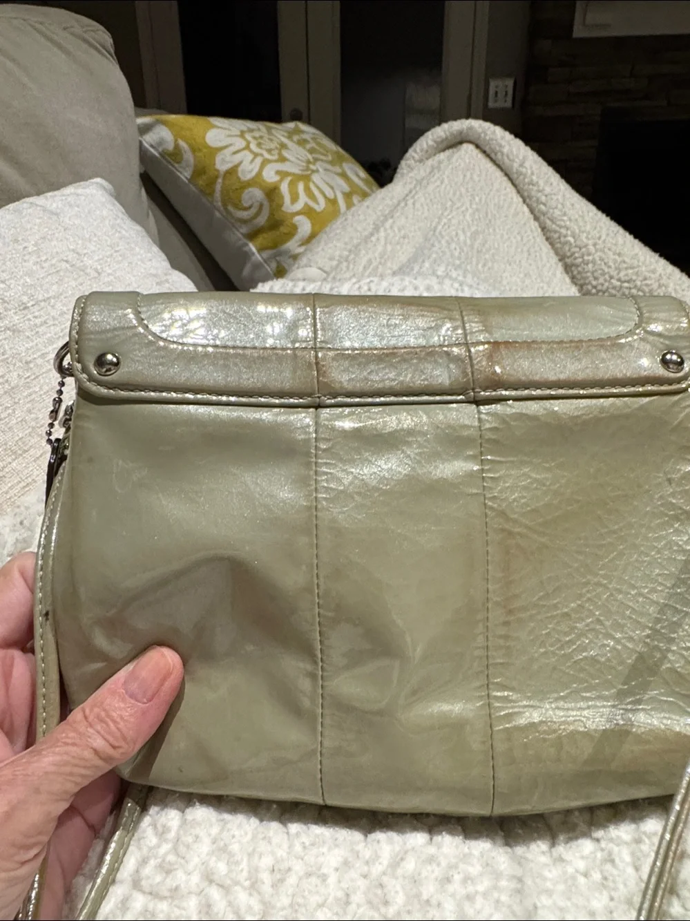 Patent Kristin crossbody purse adorable